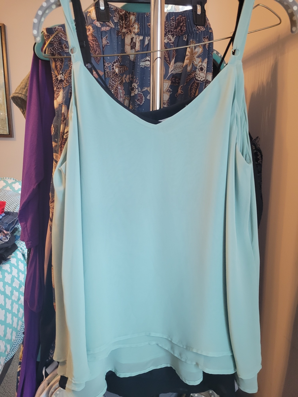 torrid Light Mint Spaghetti Strap Cami - Picture 3 of 3